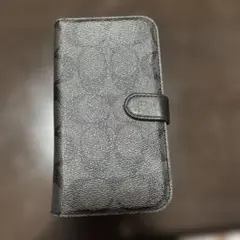 COACH iPhone用 手帳型ケース ブラック iPhone14 ジャンク
