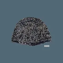 ハンドメイド　手編み　ビーニー　ニット帽