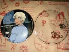 USJ 名探偵コナン 安室透 缶バッジ