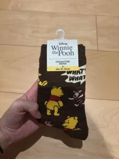 しまむら冬の厚手ソックスくまのプーさん 23-25cm