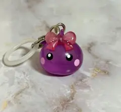 み*様 ほっぺちゃん　めじるしアクセサリー　紫　パープル