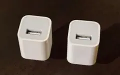 Apple純正 USBアダプター充電器 A1385 5V 1A 5W 2個セット
