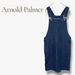 美品 アーノルドパーマー デニム サロペット スカート 傘 ジャンスカ シンプル