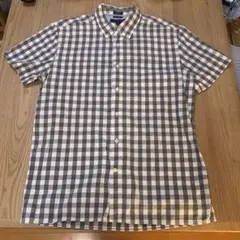 TOMY HILFIGER 半袖シャツ グレーチェック メンズ