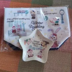 ダッフィー ウィンタートゥイン クリング タウンスーベニアランチケース&プレート