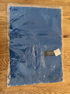 【新品未使用タグ付】Filomo 100% カシミヤ マフラー ロイヤルブルー