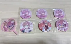 すとぷり さとみ 缶バッジ6個＆うちわキーホルダー