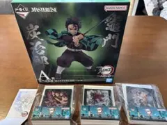 【匿名配送】鬼滅の刃 一番くじ 上弦の参 A賞竈門炭治郎＆F賞＆ムビチケ風カード