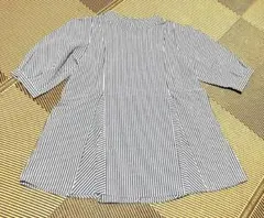 【ベルーナ ストライプ柄 半袖チュニック（L）】のサムネイル