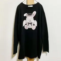 DEAR MY LOVE　ウサギ　天使　黒　長袖カットソー　ロンTのサムネイル