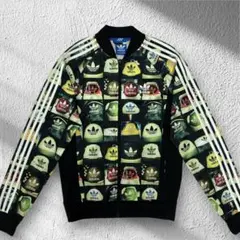 希少柄 adidas アディダス ラグジュアリー薔薇柄トラックジャケット 38