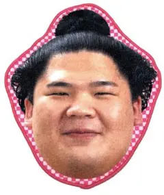 宇良関　力士の顔ハンカチ　なりきり顔タオル　応援グッズ　大相撲のサムネイル