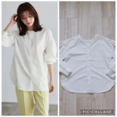 2wayパールボタンブラウス ピエロ