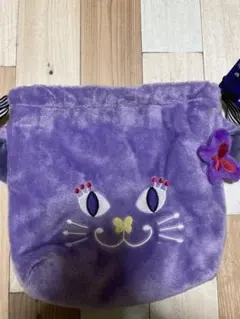 早い者勝ち／残り一点物／ANNASUI／アナスイミニ／巾着／ポーチパープル