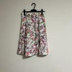 Apuweiser-riche リバーシブル花柄スカート　サイズ2