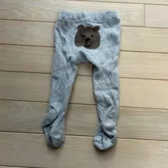 baby Gapクマ刺繍 ベビータイツ　0-12