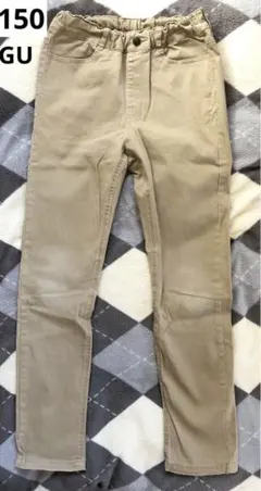 GU KIDS 男女兼用 ストレッチカラーストレートパンツ １５０