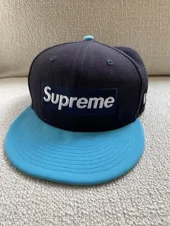 Supreme 59FIFTY キャップ ネイビー/ターコイズ