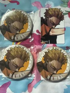 僕のヒーローアカデミア ジャンプGIGA 缶バッジ キャラカード ホークス