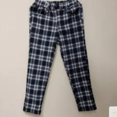 ☆新品☆130☆パンツ☆ストレッチ☆裏起毛☆チェック☆裏起毛パンツ☆女の子☆