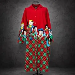 BETTY BOOP Vintage 90s Tartan Maxi Dress