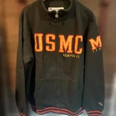 Champion USMC ジップアップトレーナー古着
