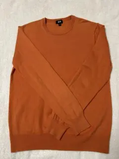 UNIQLO ユニクロ クルーネックニット セーター オレンジ S