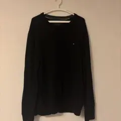 TOMMY HILFIGER クルーネックニット 黒のサムネイル