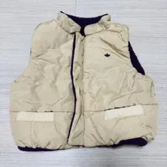 ベスト リバーシブル アウター 男の子 女の子 ボア アウトドア 80