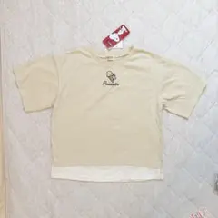 新品 PEANUTS スヌーピー フェイクレイヤード Tシャツ 120cm