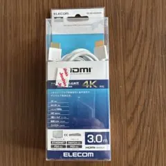 ELECOM 4K HDMIケーブル 3.0m DK-HD14E30WH