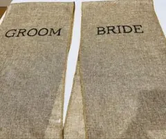 ウェディングGROOM BRIDE 受付タペストリー