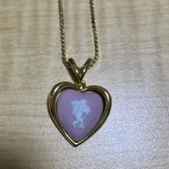 ウェッジウッド　ハート型カメオデザインペンダント　ネックレス