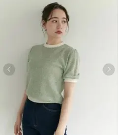 TINA:JOJUN 半袖リブニット　レディース　春夏