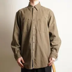 L.L.Bean カバーオール ダックワークシャツ ブラウン/HZ92