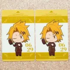 僕のヒーローアカデミア　プレートカード　アニメイトカフェ　上鳴電気