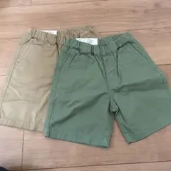 ユニクロ110cm イージーショートパンツ　2色セット　新品未使用