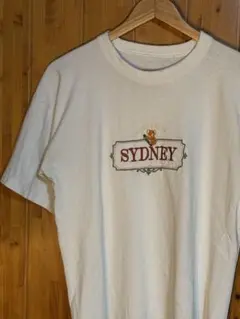 USA古着 SYDNEY コアラ 刺繍 シングルステッチTシャツ ホワイト