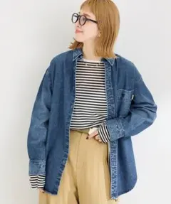 B.C STOCK DU JOUR/デュ ジュール JEAN BD SHIRTのサムネイル