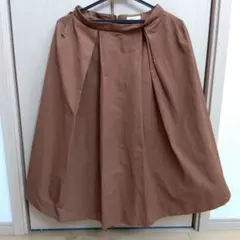 【ノーリーズ★NOLLEY'S】ブラウン　スカート　サイズ36　膝下　秋冬