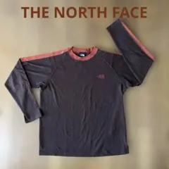 THE NORTH FACE ワンポイント　長袖　Tシャツ　メンズ　M 茶色