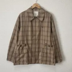 Karl Helmut チェック柄 ジップアップ ジャケット Lサイズ