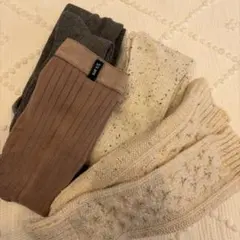 【新品未使用・美品】キッズタイツまとめ売り レッグウォーマーsoftcheese