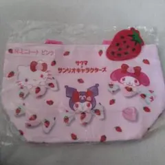 ハローキティ マイメロディ ミニトート　サクマ×サンリオキャラクターズ　くじ