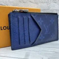 【極美品】ルイヴィトン　タイガラマ モノグラム　フラグメントケース　ネイビー
