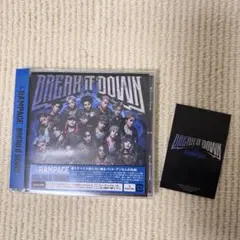 THE RAMPAGEランペ BREAKITDOWN 通常盤 CD トレカ付き
