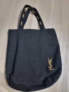 YSL イヴ・サンローラン キャンバス トートバッグ ブラック