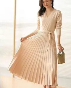 ニットワンピース ロングワンピース