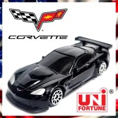 希少　UNI FORTUNE　シボレー・コルベット　C6-R　ブラック　ミニカー