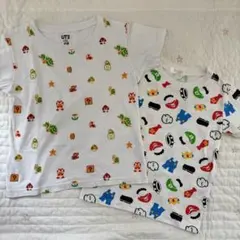 【スーパーマリオ/Tシャツ2枚セット】110 ユニクロ バンダイ 半袖